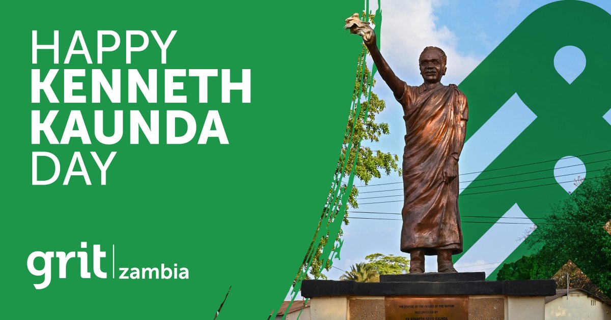 Wishing all our Zambian followers a great day as we celebrate the birthday of the late Kenneth Kaunda. 

#GritAfrica #ImpactBeyondBuildings #Zambia #ZambianPresident