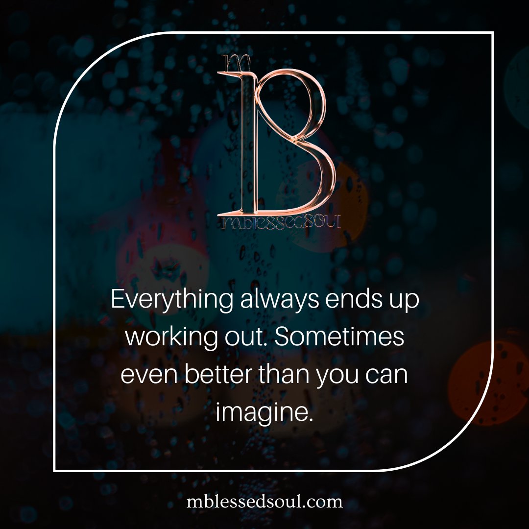 palakpancholi5's tweet image. Everything always ends up working out. Sometimes even better than you can imagine.
.
.
#trusttheprocess #thingsworkoutforthebest #keepgoingstrong #dontgiveup #godisgreat