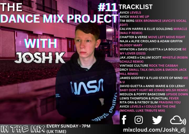 Josh K | he/him (@djjosh_k) on Twitter photo Bit Late On The Upload ๐๐
But Check Out The Dance Mix Project On Mixcloud, In The Mix Every Sunday
Playing Music From
#calvinharris <a href="/elliegoulding/">Ellie Goulding</a> <a href="/realmaup/">MAU P</a>
<a href="/chapterversedj/">Chapter & Verse</a>
<a href="/djalfiecridland/">Alfie Cridland</a>
#JamesGodfrey <a href="/fluidstatemind/">Fluid State of Mind</a>
<a href="/Avicii/">Tim Bergling</a> #michaelluke
& More! Bit Late On The Upload ๐๐
But Check Out The Dance Mix Project On Mixcloud, In The Mix Every Sunday
Playing Music From
#calvinharris <a href="/elliegoulding/">Ellie Goulding</a> <a href="/realmaup/">MAU P</a>
<a href="/chapterversedj/">Chapter & Verse</a>
<a href="/djalfiecridland/">Alfie Cridland</a>
#JamesGodfrey <a href="/fluidstatemind/">Fluid State of Mind</a>
<a href="/Avicii/">Tim Bergling</a> #michaelluke
& More!