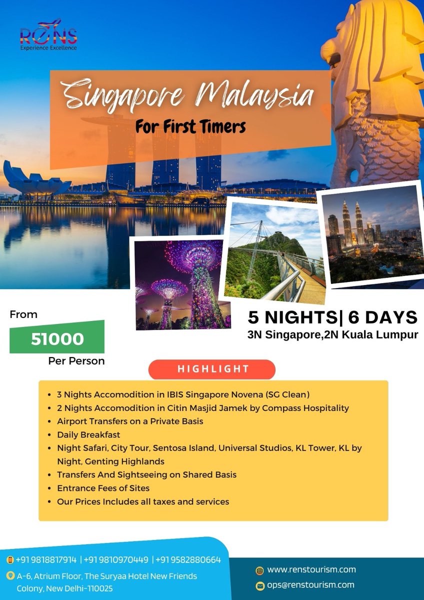 Planning a trip to Singapore & Malaysia without knowing what to do? You will get a taste of everything that they have to offer!

Pack your bags and visit some beautiful sights in Singapore & Malaysia for the ultimate getaway.
#singapore #singaporetrip #flighttickets