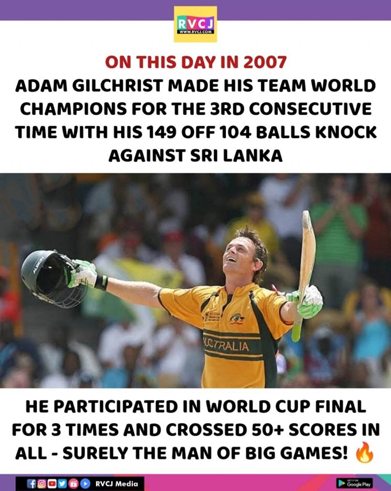 The Man of Big Occasions 🔥

#Adamgilchrist #cricket