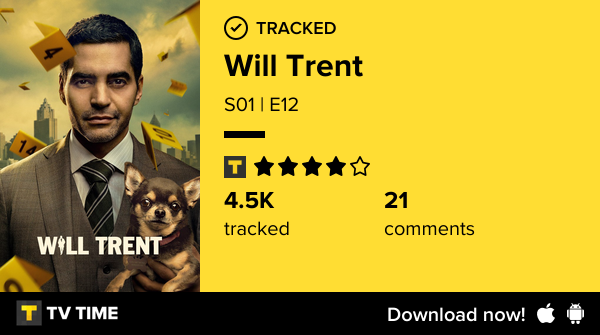 withunnichan's tweet photo. I've just watched episode S01 | E12 of Will Trent! #willtrent  https://t.co/tX57zFSxTy #tvtime https://t.co/kEvUFYYpf9