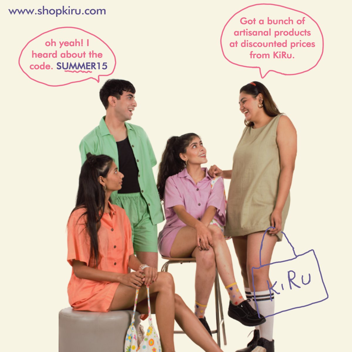 KiRu_india's tweet photo. If you missed it, we're here to remind you that we have a special discount code for our followers! Simply use code "SUMMER15" at checkout on https://t.co/xcfgyk5fCv to get 15% off on all full price products! Note: Offer is not valid on sale products. https://t.co/MTAh1u9bzS
