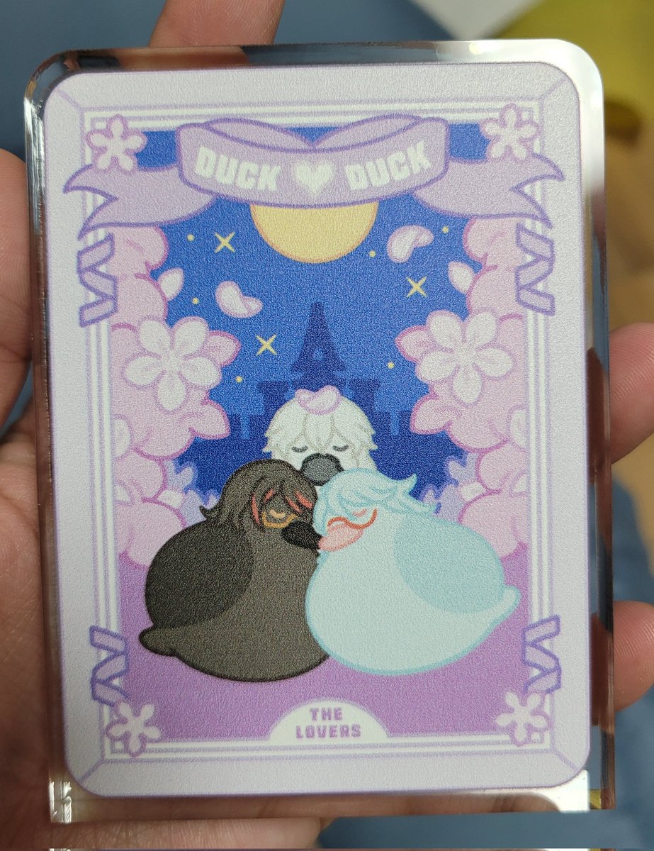 조류학자 (<a href="/QQ_Ducks/">조류학자</a>) 님의 조류 생태 연구 : 연인 카드 타입 커미션으로 아크릴 굿즈 만들었습니다 최고로 귀여워요