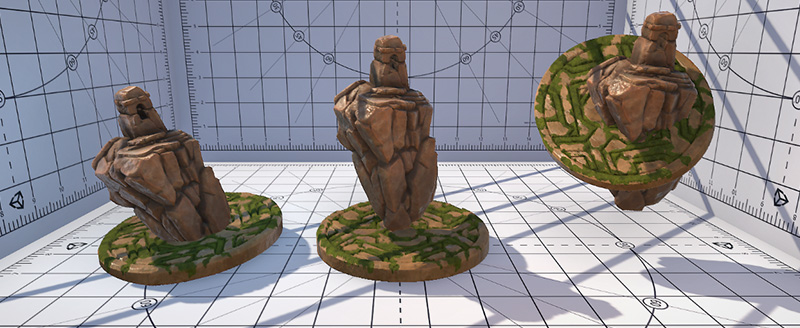 Wulferis's tweet photo. @neoaxis Imposters take a Picture of an object from many views, and uses interpolation between them, it can almost look identical with Depth and lighting as well. This is a single Imposter viewed from different angles. Its the method games use to Render Millions of trees far away in games https://t.co/17pcDHos9X