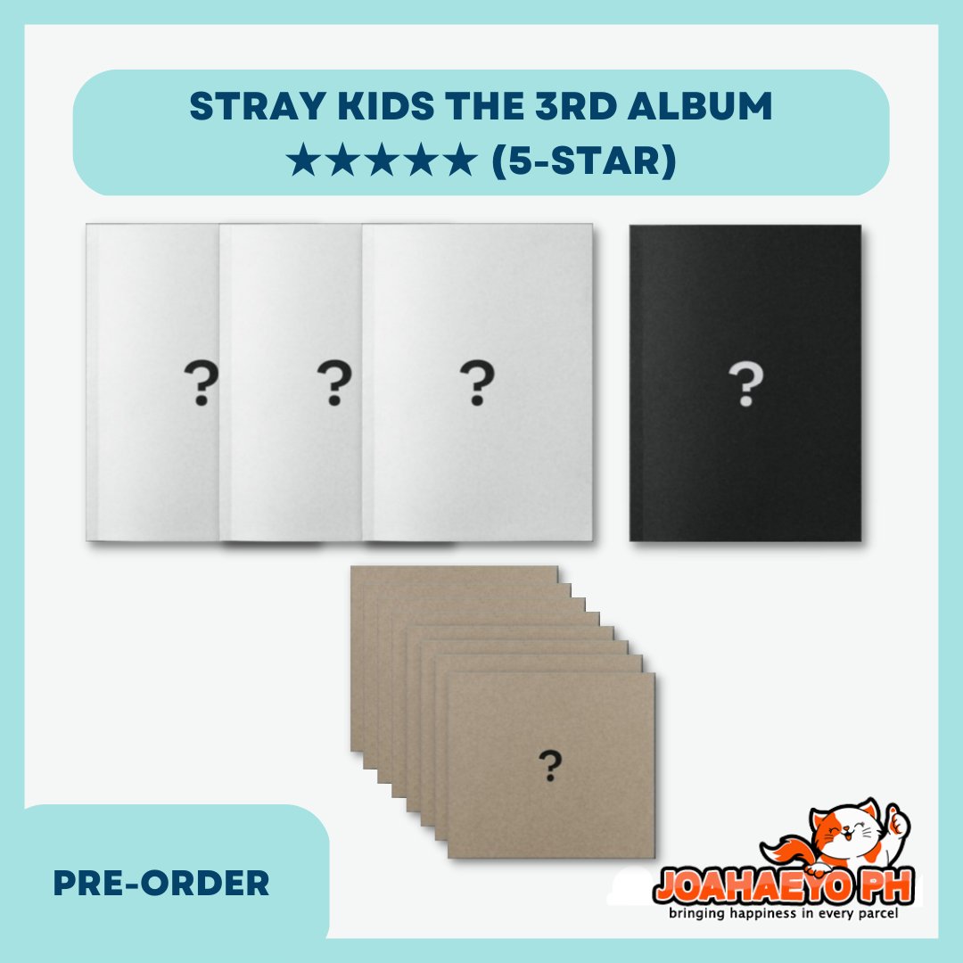 Joahaeyo_Ph's tweet photo. PH GO #JoahaeyoPHGO

STRAY KIDS THE 3RD ALBUM - 5 STAR

KTOWN4U
• Standard / Limited - 680
• Digipack - 480

JYP SHOP, ALADDIN, MUSICPLANT, YES24, BLUE DREAM MEDIA
• Standard / Limited - 905
• Digipack - 595

DEADLINE OF PAYMENTS:
Atleast 150 per album til June 01
Bal + LSF til June 27
https://t.co/4d8jEfb9yt

SHOPEE COD 
https://t.co/c9W0jVa79R

#JPHStoreFreebies ✓💯
CARD POOLING (dp basis) ✓

Release: June 02
ETA: mid to late July
DOO: Until OOS