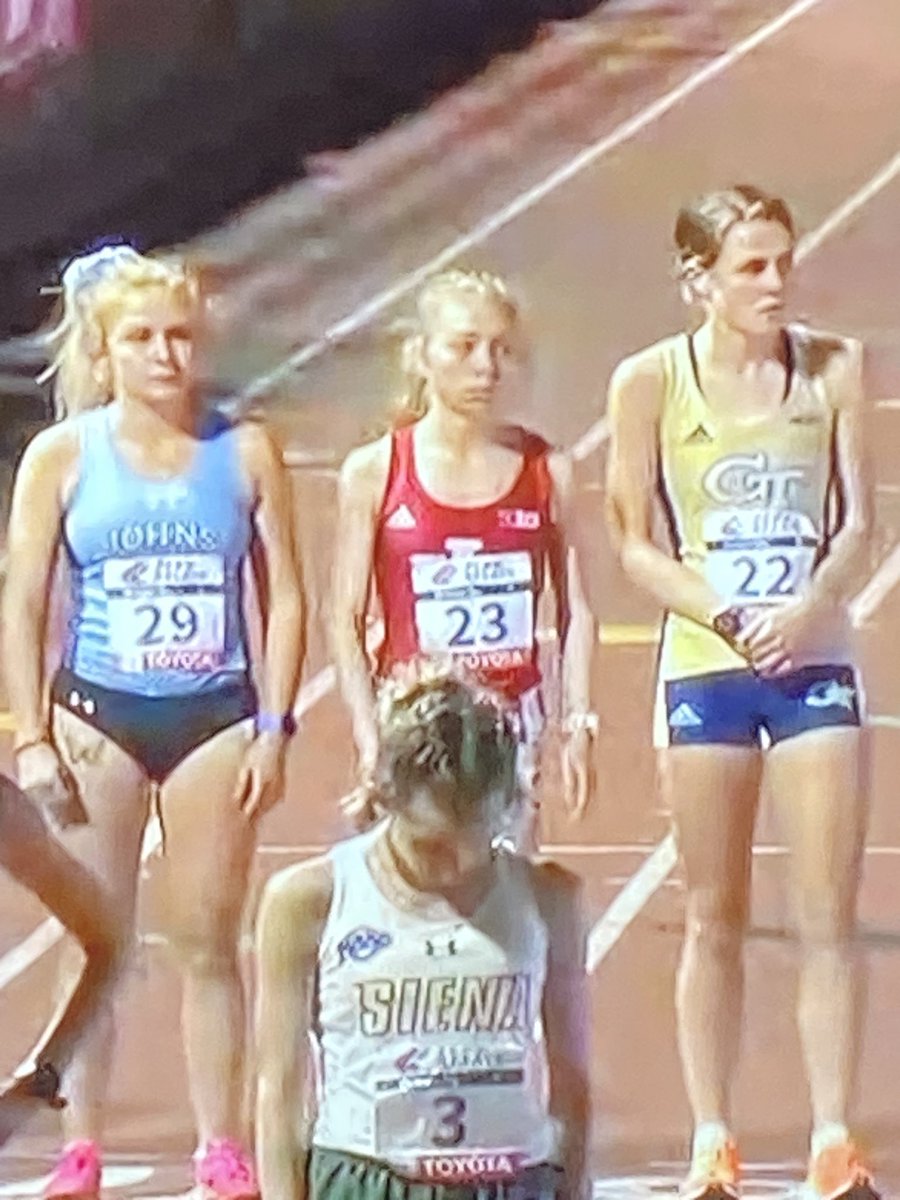 Former Warrior Claire Overfelt Just placed 2nd in the 25 lap 10K at the Penn Relays! Incredible 34:00!  So much fun watching on live stream. J