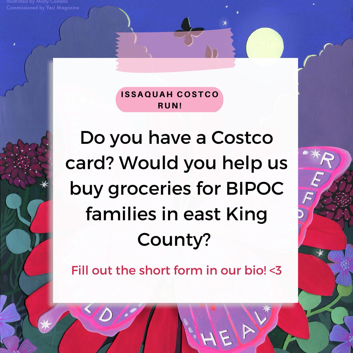 Do you have a Costco card? Would you help us buy groceries for BIPOC families in east King County? Fill out the short form <3 
forms.gle/ygeX4GrMkoAuBP…