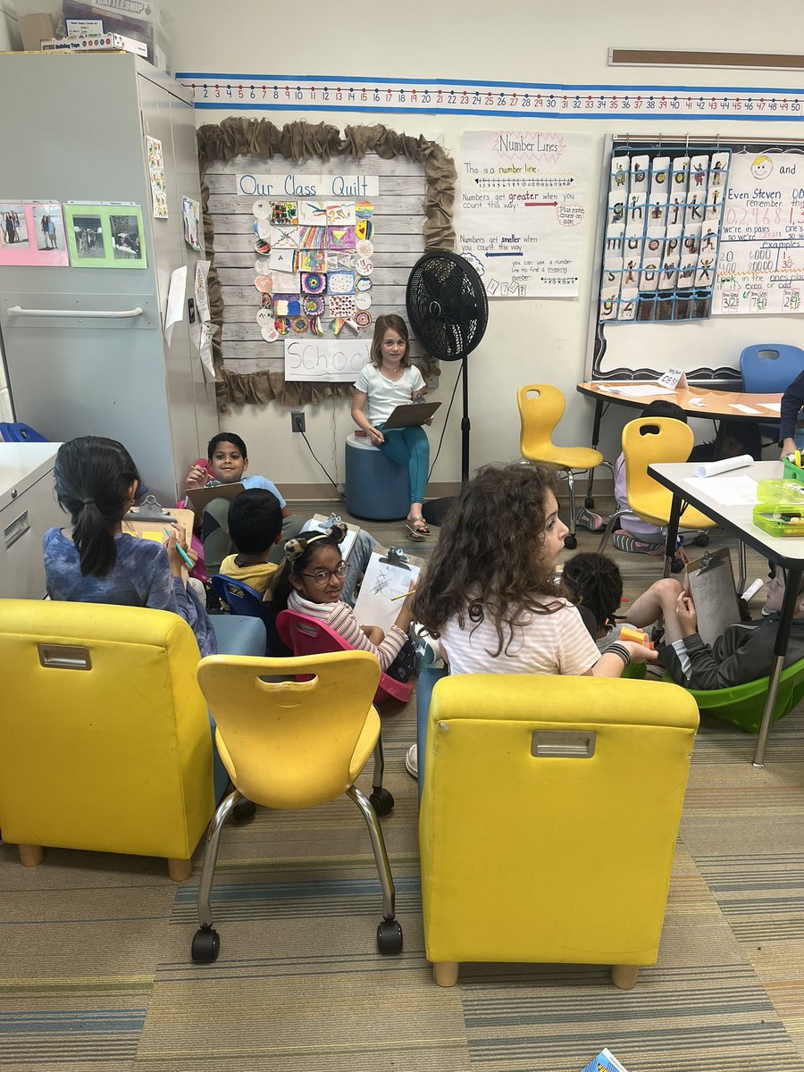 During indoor recess today the corner of our room was used by some “visiting” students. We love sharing our space with them each time they are in session. #togetherisbetter <a href="/HortonsCreekES/">Hortons Creek ES</a>