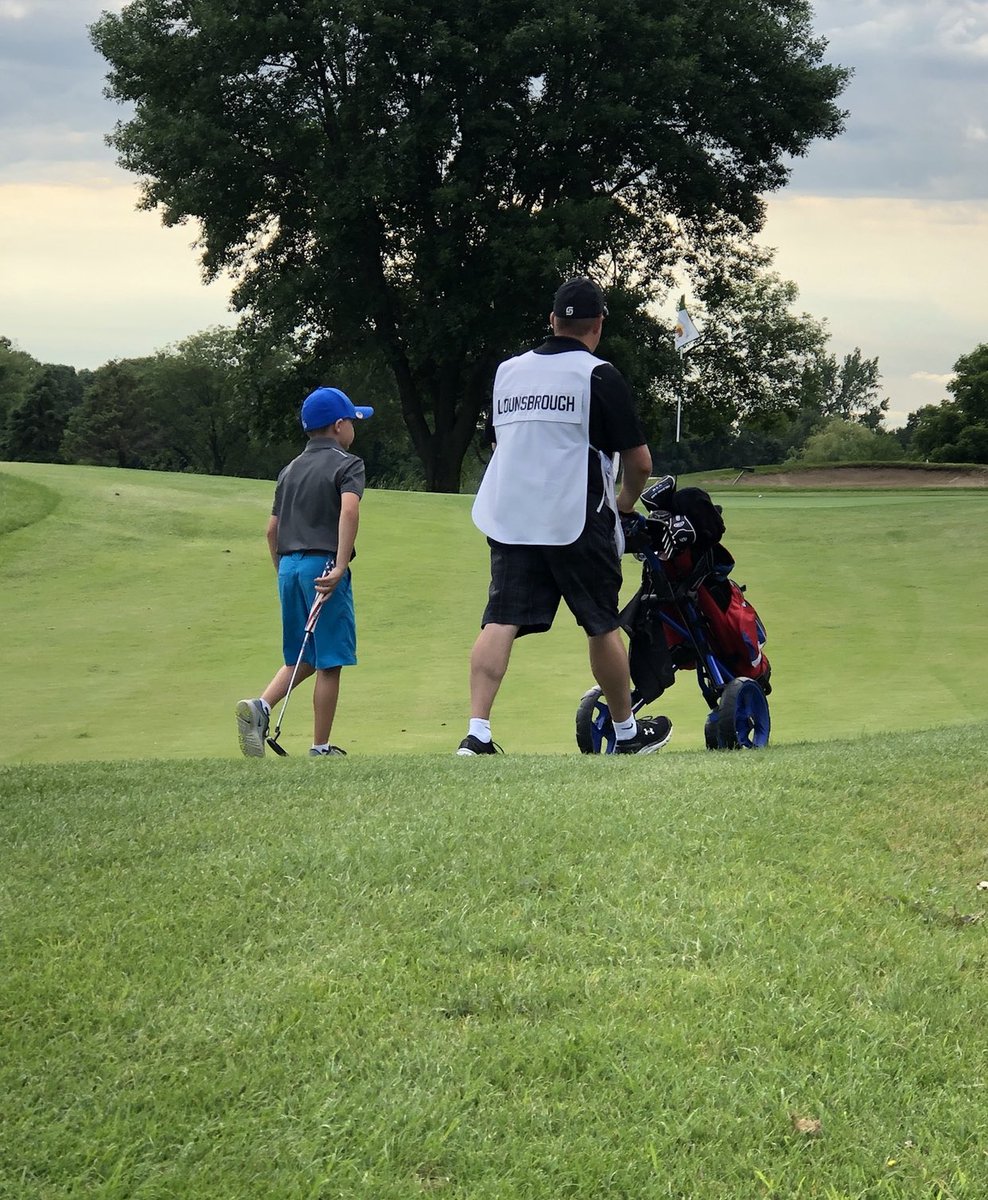 llounsbrough's tweet photo. @chsboysgolf12 The last tournament Caleb golfed at Majestic Oaks he was 8! Beyond proud to walk with him again today. Dusting off a little rust and playing hard. https://t.co/SNnvhykEbK