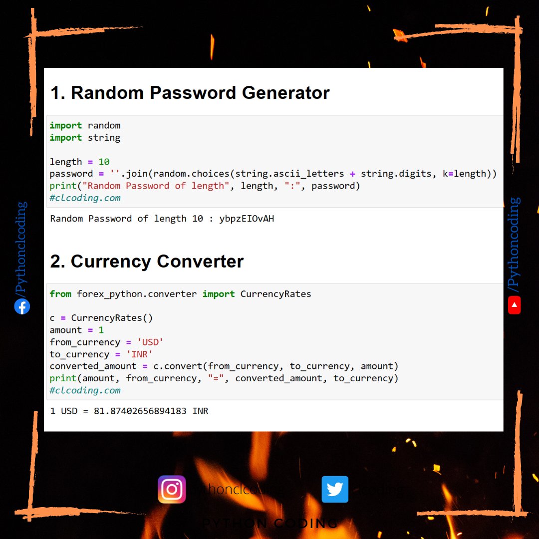 5 Mini Python Projects using library youtu.be/hFx1d335md4