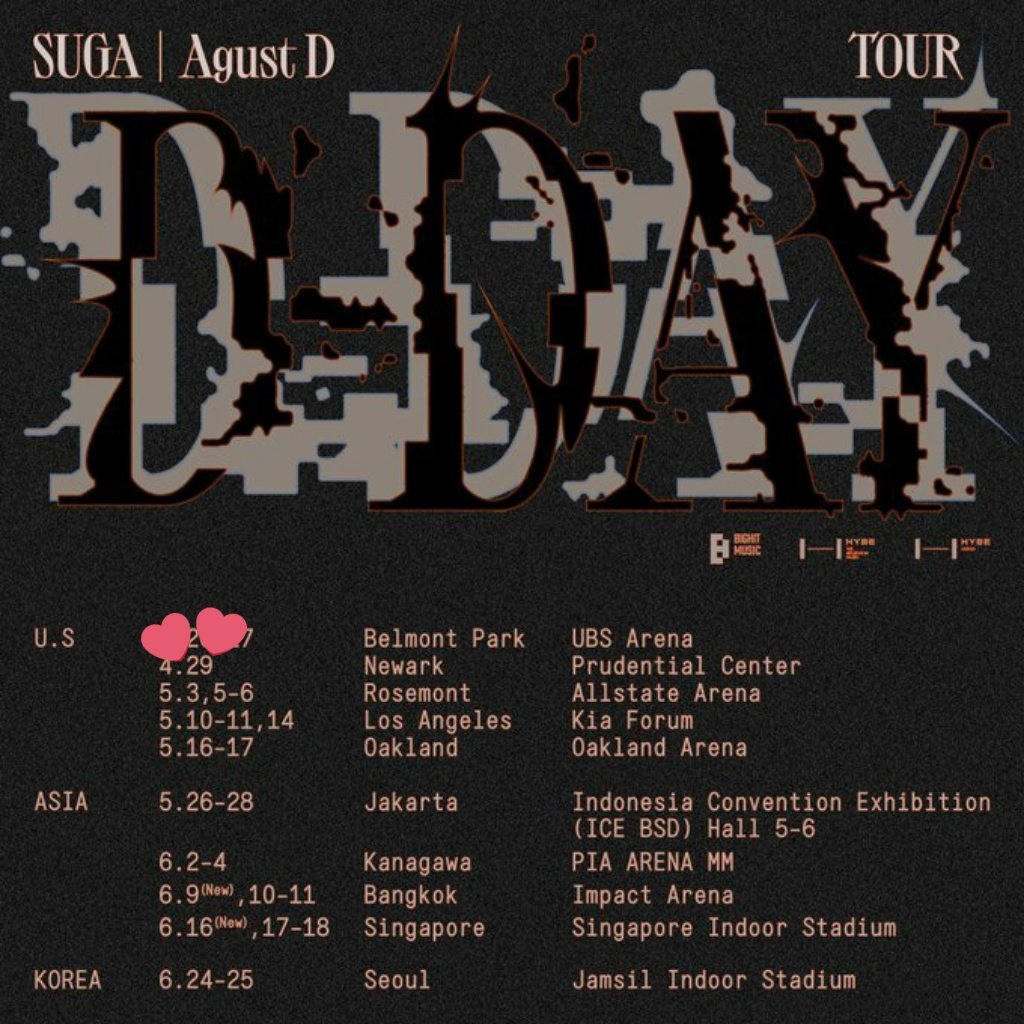 Prudential Center on X: Thanks for an amazing night, SUGA! 💜  #SUGA_AgustD_Tour_in_newark #SUGA_AgustD_TOUR_in_nj #AgustD_SUGA_Tour  #D_DAY_TOUR #DDAY #SUGA_AgustD_TOUR #SUGA #AgustD #슈가   / X