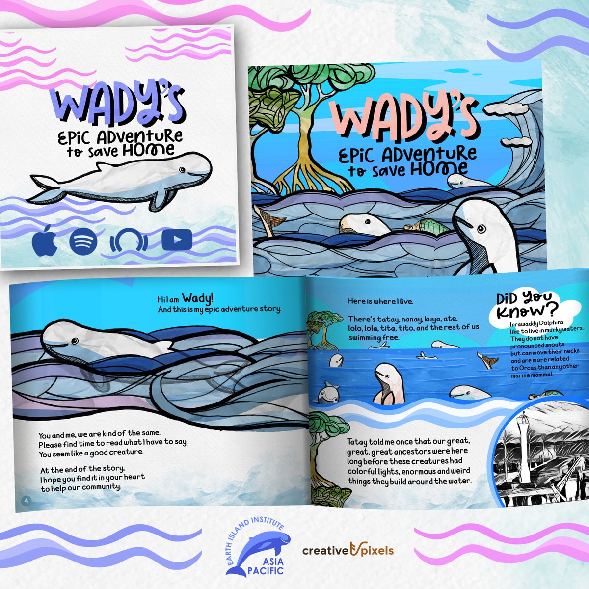 Hi #TwitterVerse peeps in the PH and beyond! We launched a children's book about saving the #IrrawaddyDolphins of Negros. The limited first edition is currently pre-selling at Php 175. If you're interested, please head on to the Earth Island PH's FB: facebook.com/earthislandph