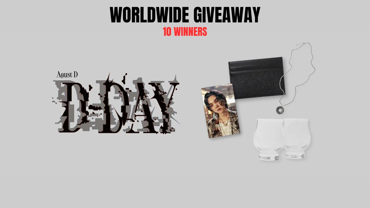 cokodive's tweet photo. SUGA 'D-Day' MD Giveaway🎁
20 Winners
 - Like this post &amp; Follow @cokodive
- RT 
- Comment the MD you want! 

You can now Pre-Order at COKODIVE! Good luck to you! https://t.co/MM9LXpRvp3