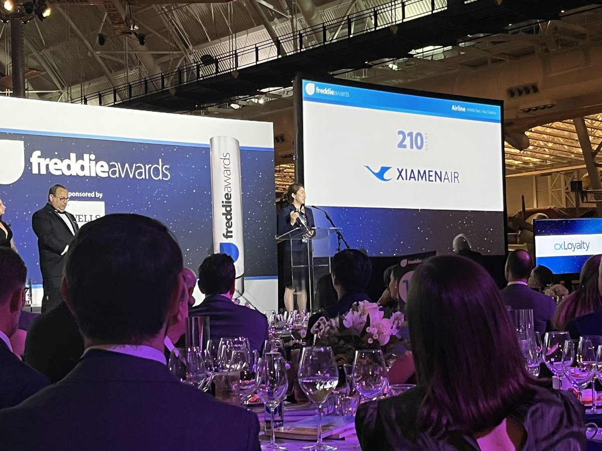 Congratulations @XiamenAirlines! #FreddieAwards