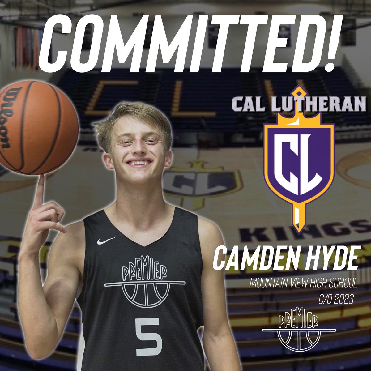 CONGRATS! 🎉 <a href="/camden_e_hyde/">Camden Hyde</a> will be continuing his Basketball and Track &amp; Field career at <a href="/CLUmBasketball/">Kingsmen Basketball</a> 

The future is so bright for Camden and we know he will do great things! #PremierFam