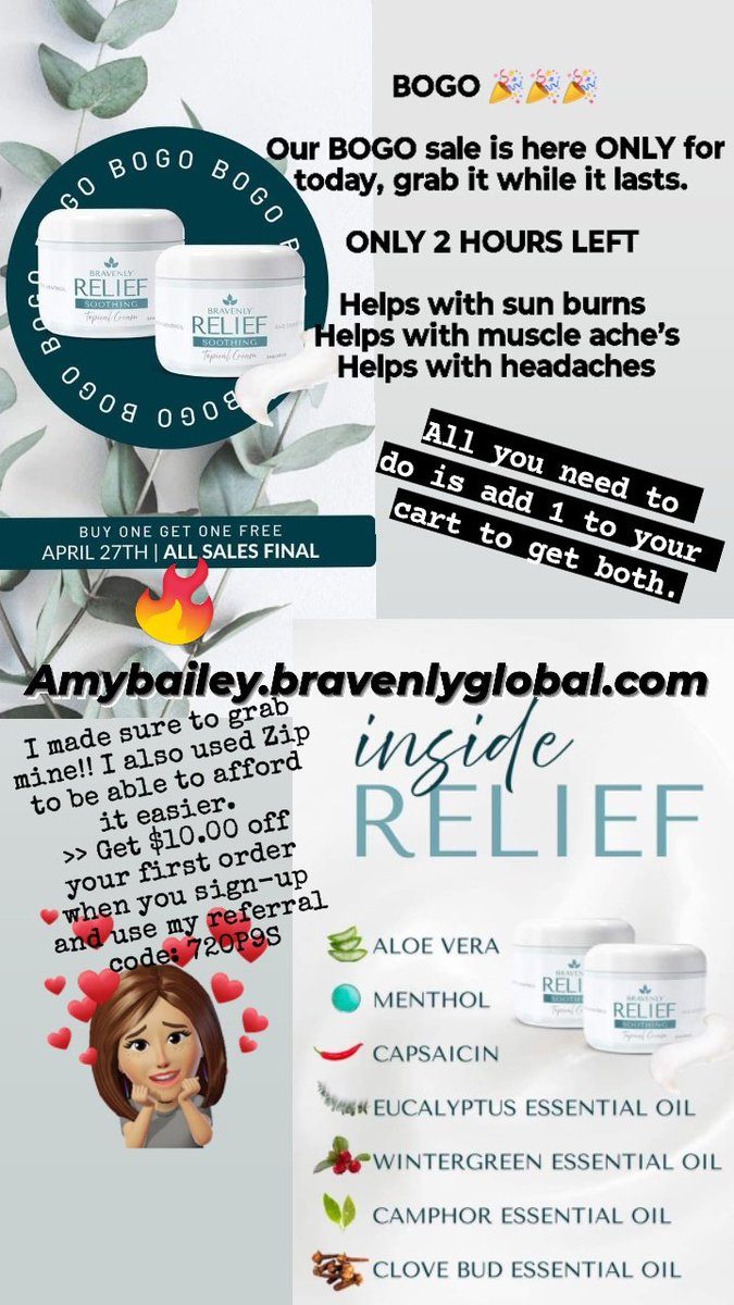 AMYBAIL98446370's tweet image. I made sure to snag mine. Don't let this deal slide by. 
bravenlyglobal.com/wp-content/upl…

#getrelief #bravenlyglobal #BOGOdeal