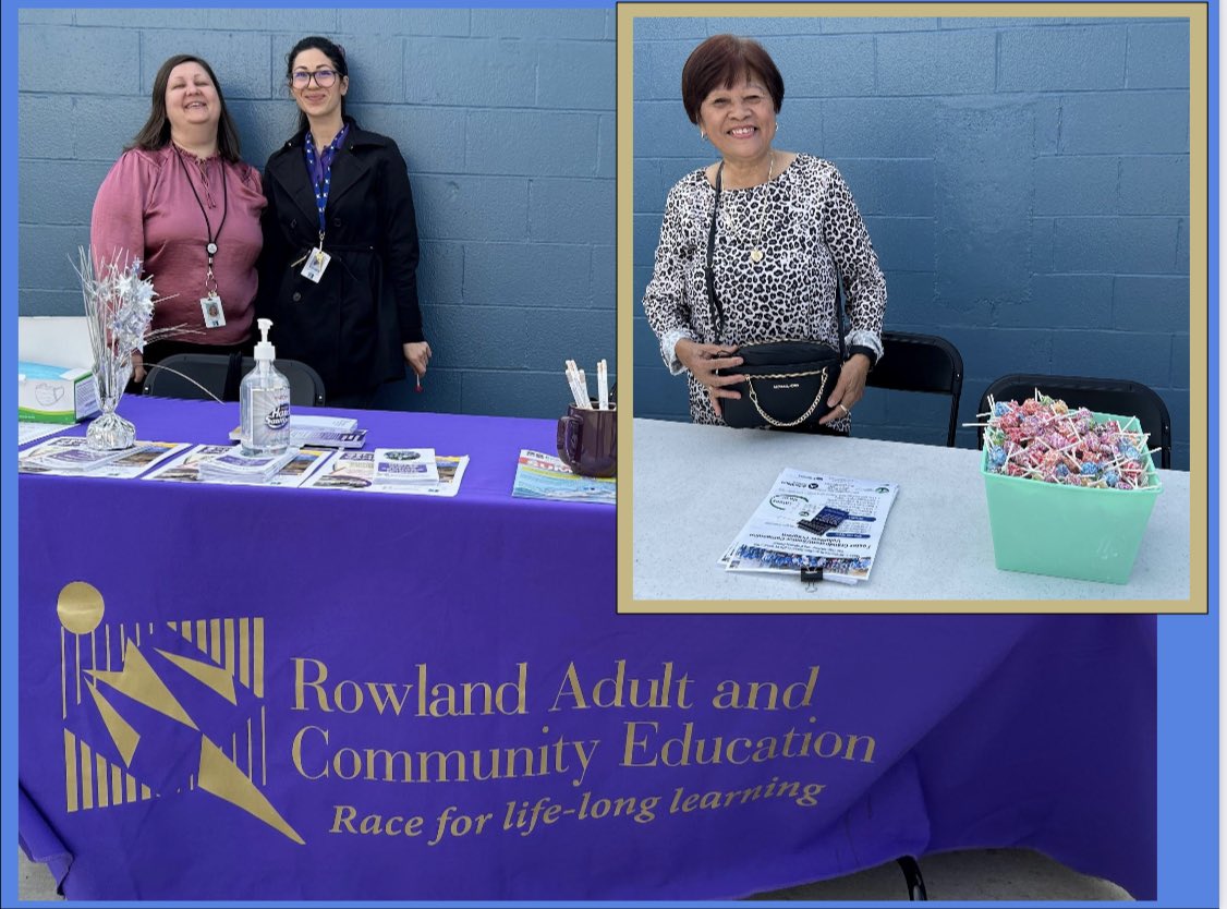 JellickBuck's tweet image. 22/23 Day#154c
The Welcoming Committee is ready!
🌟😃🌟
We had many community groups eager to share info with our #JellickJaguar  Families! Thank you to 
@RowlandAdultEd 
#GrandparentsProgram 
@RowlandUSDFRC
#OptionsforLearning 
and our very own 
Super Counselor - #MsJayme! 😃