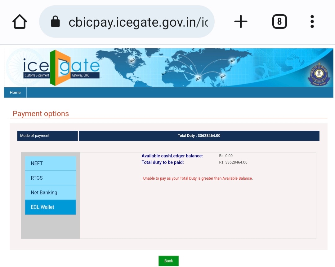 anuj20sept's tweet photo. @cbic_india @FinMinIndia 
Sir I have made payment on 4th April and till date payment not credited. It has been 24 days. I have been constantly asking ICEGATE and have raised ticket but still no resolutio. Daiky interest being charged despite payment. Snapshot attached https://t.co/FTlRrGLU0x