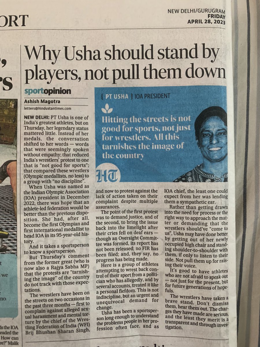 Amit Bhatia (@amitbhatiaindia) on Twitter photo Protesting #India wrestlers @ #JantarMantar r fighting our battle against sexual harassment, misogyny & authoritarianism. This is spine & rare courage. May God bless them. This can b every girl’s win who dreams 2 b sportswoman. <a href="/htTweets/">Hindustan Times</a> <a href="/wfi_wrestling/">Wrestling Federation of India (WFI)</a> <a href="/IOA_Official/">International Olympic Academy</a> <a href="/YASMinistry/">YAS Ministry</a> Protesting #India wrestlers @ #JantarMantar r fighting our battle against sexual harassment, misogyny & authoritarianism. This is spine & rare courage. May God bless them. This can b every girl’s win who dreams 2 b sportswoman. <a href="/htTweets/">Hindustan Times</a> <a href="/wfi_wrestling/">Wrestling Federation of India (WFI)</a> <a href="/IOA_Official/">International Olympic Academy</a> <a href="/YASMinistry/">YAS Ministry</a>