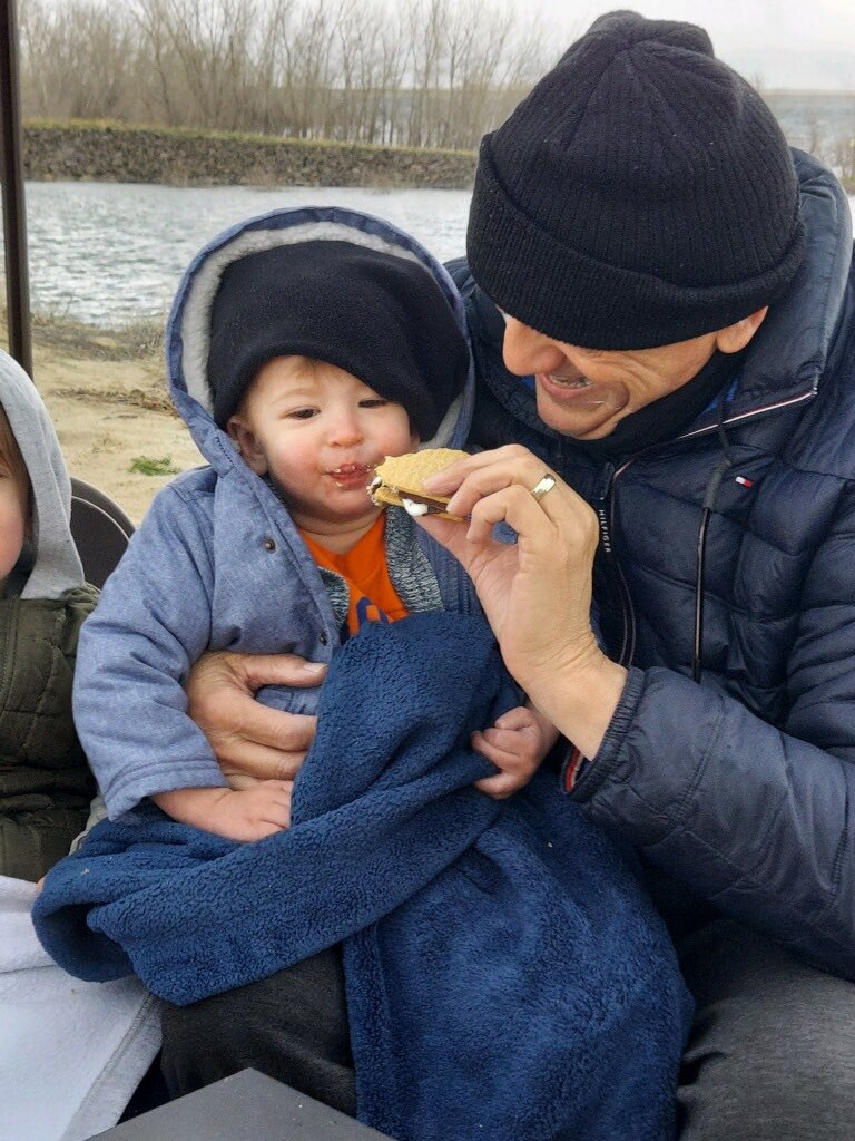 The first time you taste a s’more🤤