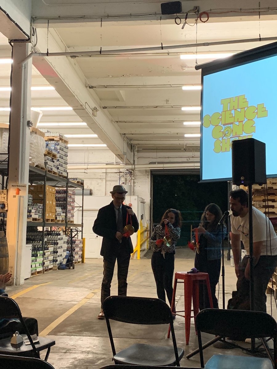 From mosquitos to antimatter, my first Science Gong Show (hosted by <a href="/projbridge/">ProjectBridge</a>, and will later appear on <a href="/ScimoreP/">The Sci'more Podcast!</a>) was fun beyond expectation. Great honor that my talk was appreciated by the audience. Thank all friends who came, and <a href="/miriam_hauptman/">Miriam Hauptman</a> for taking the pictures!