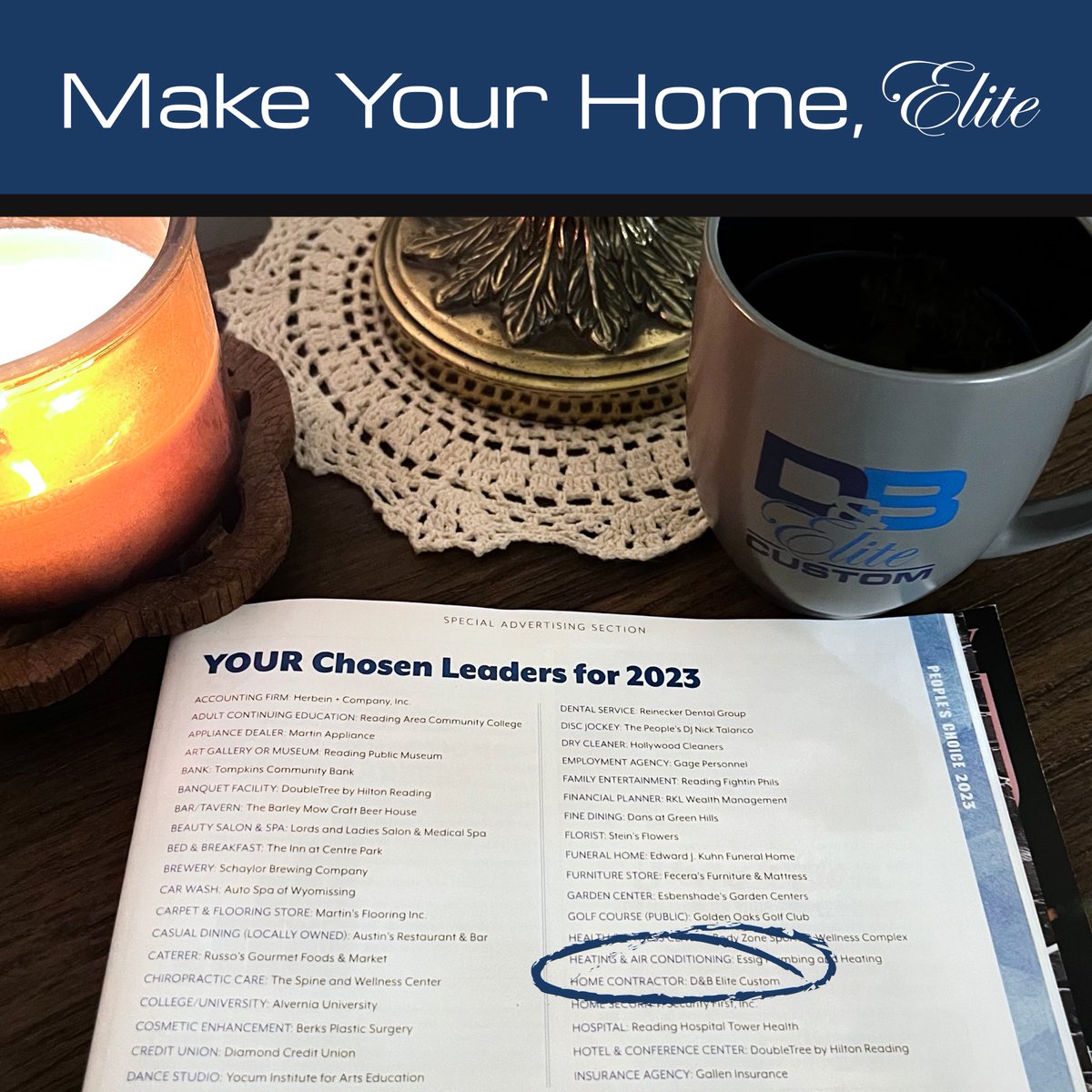 dbelitecustom's tweet photo. Cozying up with the April issue of @BCLmagazine this evening! We were named the People's Choice for both the #HomeContractor &amp; NewHomeBuilder categories! We're sending a huge thank you to all our clients for putting their trust in us: https://t.co/KVQrmOTBXg

#MakeYourHomeElite https://t.co/gs2lui84jK