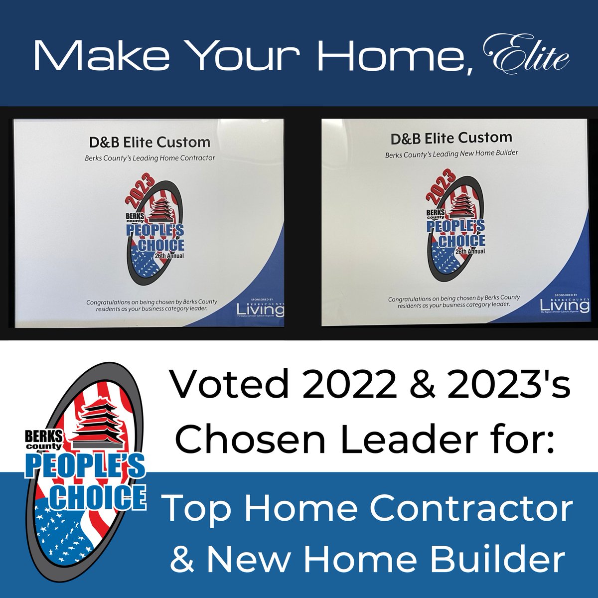 dbelitecustom's tweet photo. Cozying up with the April issue of @BCLmagazine this evening! We were named the People's Choice for both the #HomeContractor &amp; NewHomeBuilder categories! We're sending a huge thank you to all our clients for putting their trust in us: https://t.co/KVQrmOTBXg

#MakeYourHomeElite https://t.co/gs2lui84jK