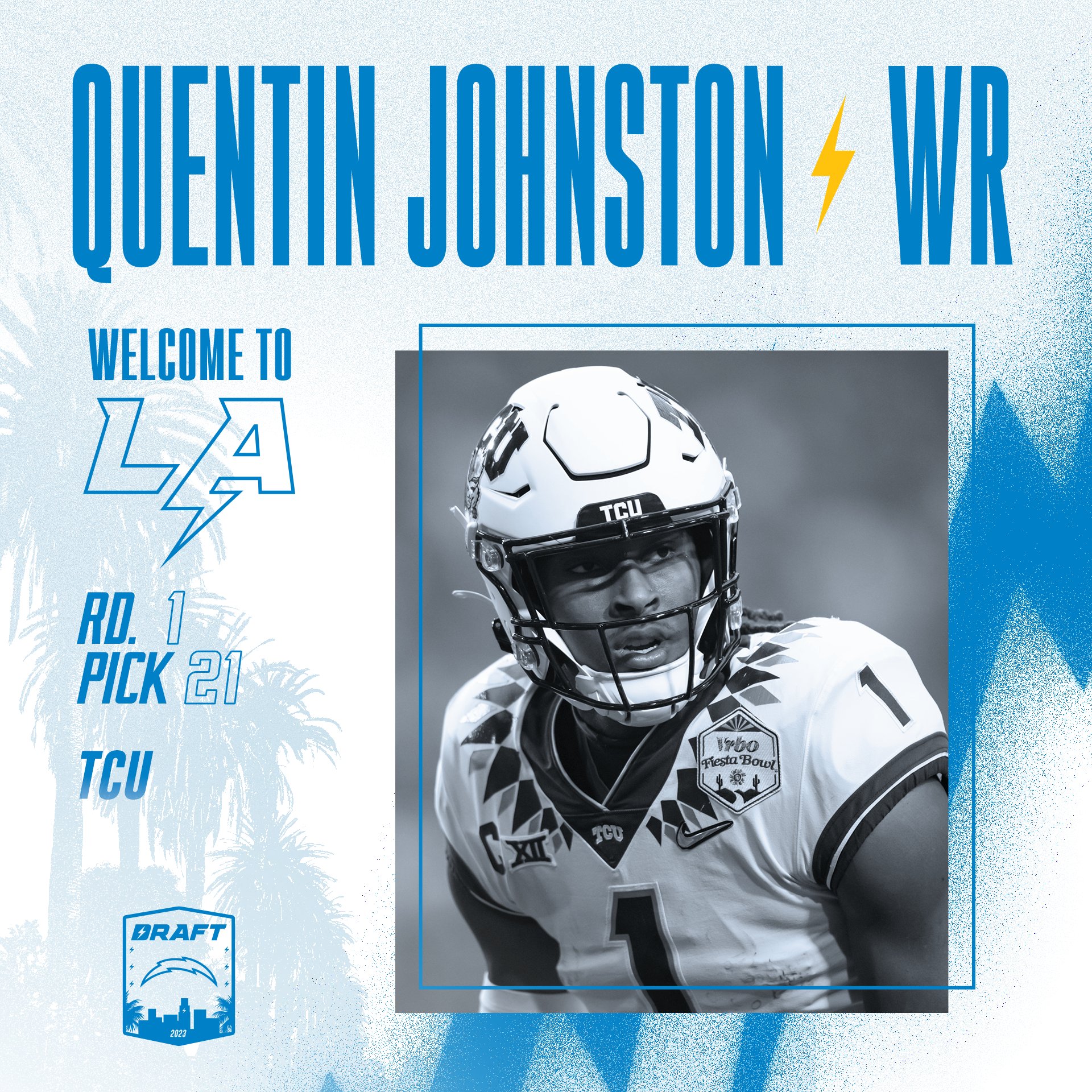 Los Angeles Chargers on X: WEAPON. welcome to LA, @MrJohnston____ !!   / X