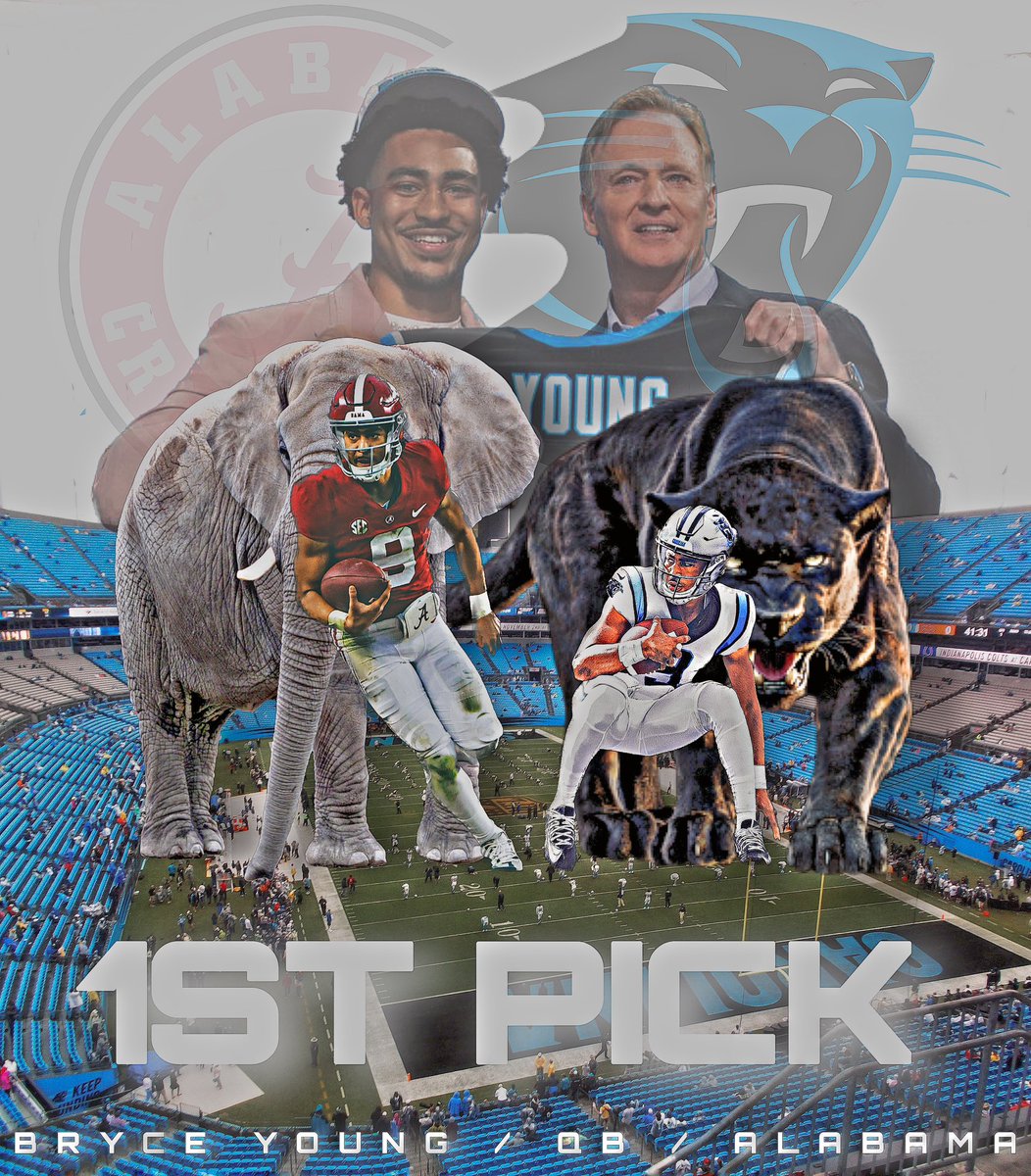 js_editz1 (@editz1js) on Twitter photo With the first pick in the 2023 NFL Draft, the Carolina Panthers select Bryce Young. #draft2023 <a href="/AlabamaFTBL/">Alabama Football</a> <a href="/Panthers/">Carolina Panthers</a> With the first pick in the 2023 NFL Draft, the Carolina Panthers select Bryce Young. #draft2023 <a href="/AlabamaFTBL/">Alabama Football</a> <a href="/Panthers/">Carolina Panthers</a>