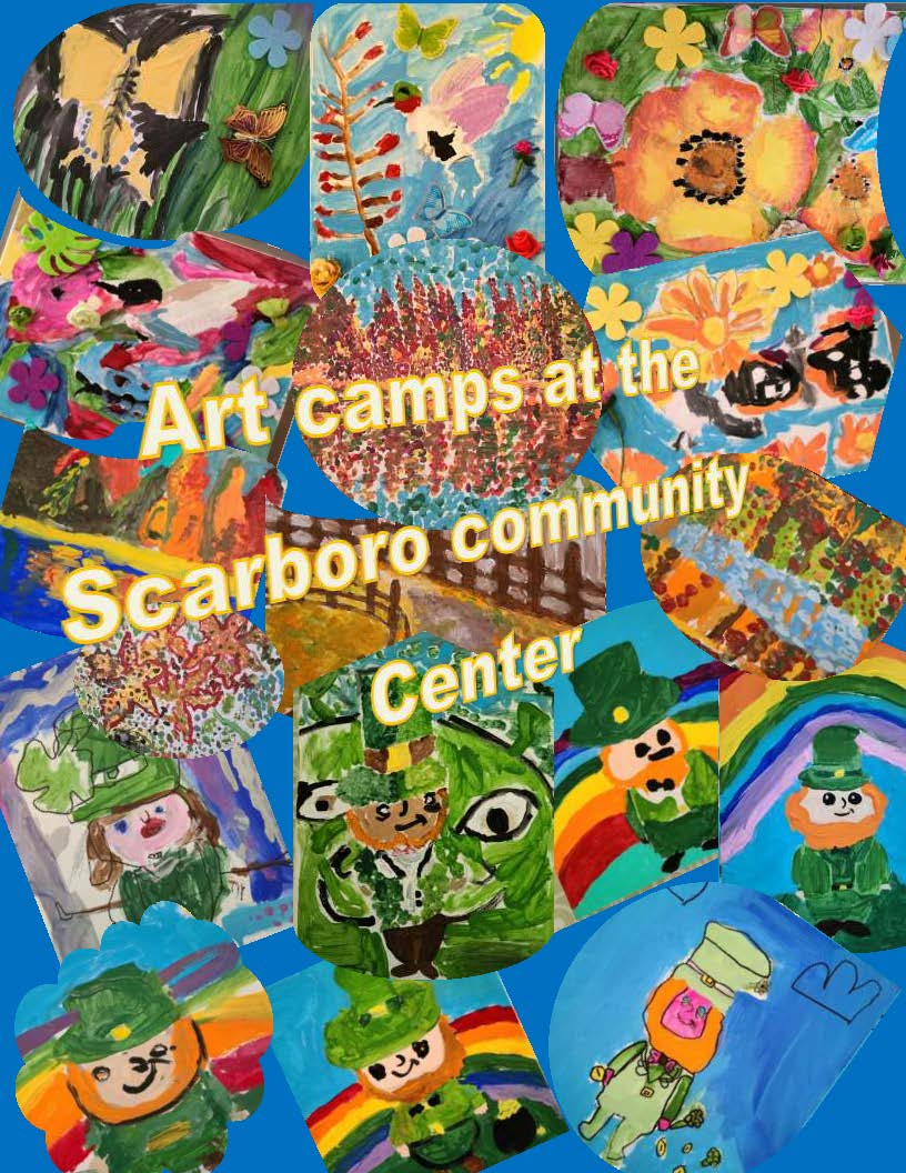 Art Camps in July 17 - 21, 2023 ; July 24- 28, 2023 and August 14 - 18, 2023  at the Scarboro Community Center. For more info email : 
vania.h.atanasova@gmail.com