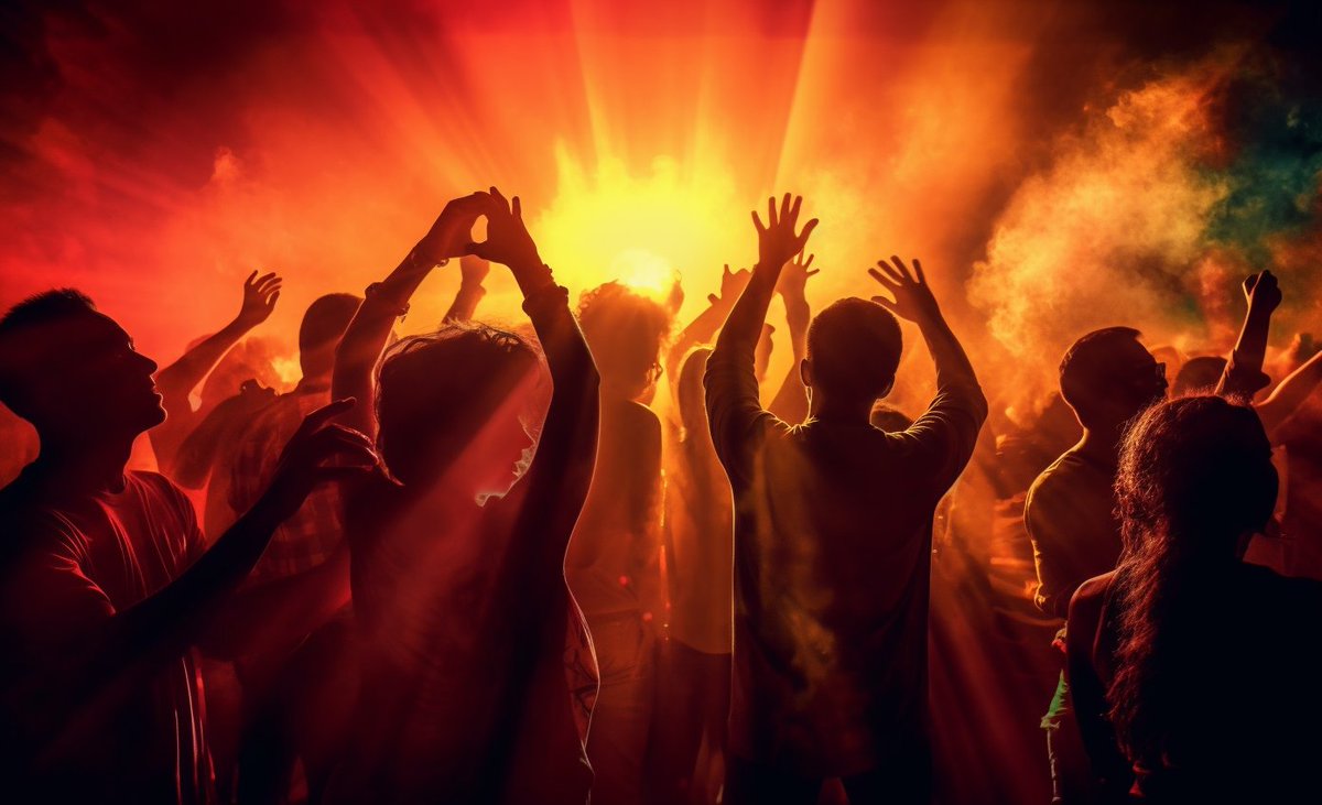 socialshark's tweet photo. 🕺💃 Embracing the #FridayEve vibes with a dance party to remember! Get ready to unwind and embrace the magic of the weekend! #ThursdayNight #AlmostWeekendVibes ✨🥳🌙
#midjourneyv5 #midjourney #aiphotograpy https://t.co/qPLkRwkUV1