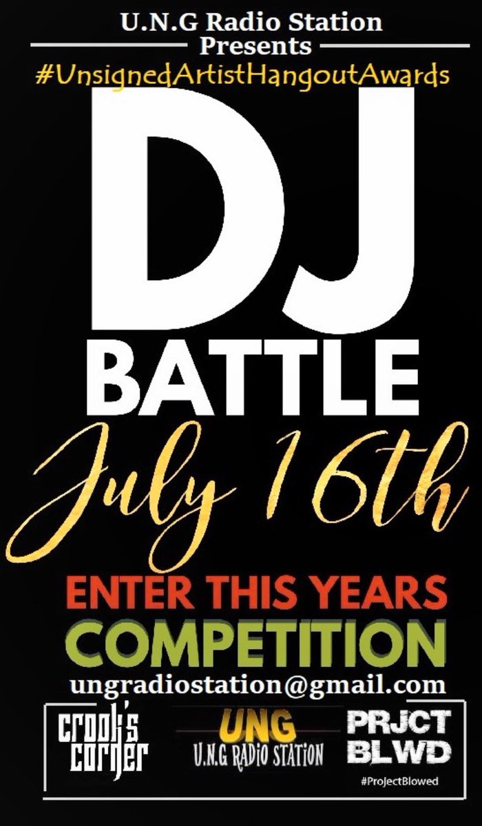 DJ Battle jumping off #July16th for the 2023 #UnsignedArtistHangoutAwards tiktok.com/@ungradiostati…