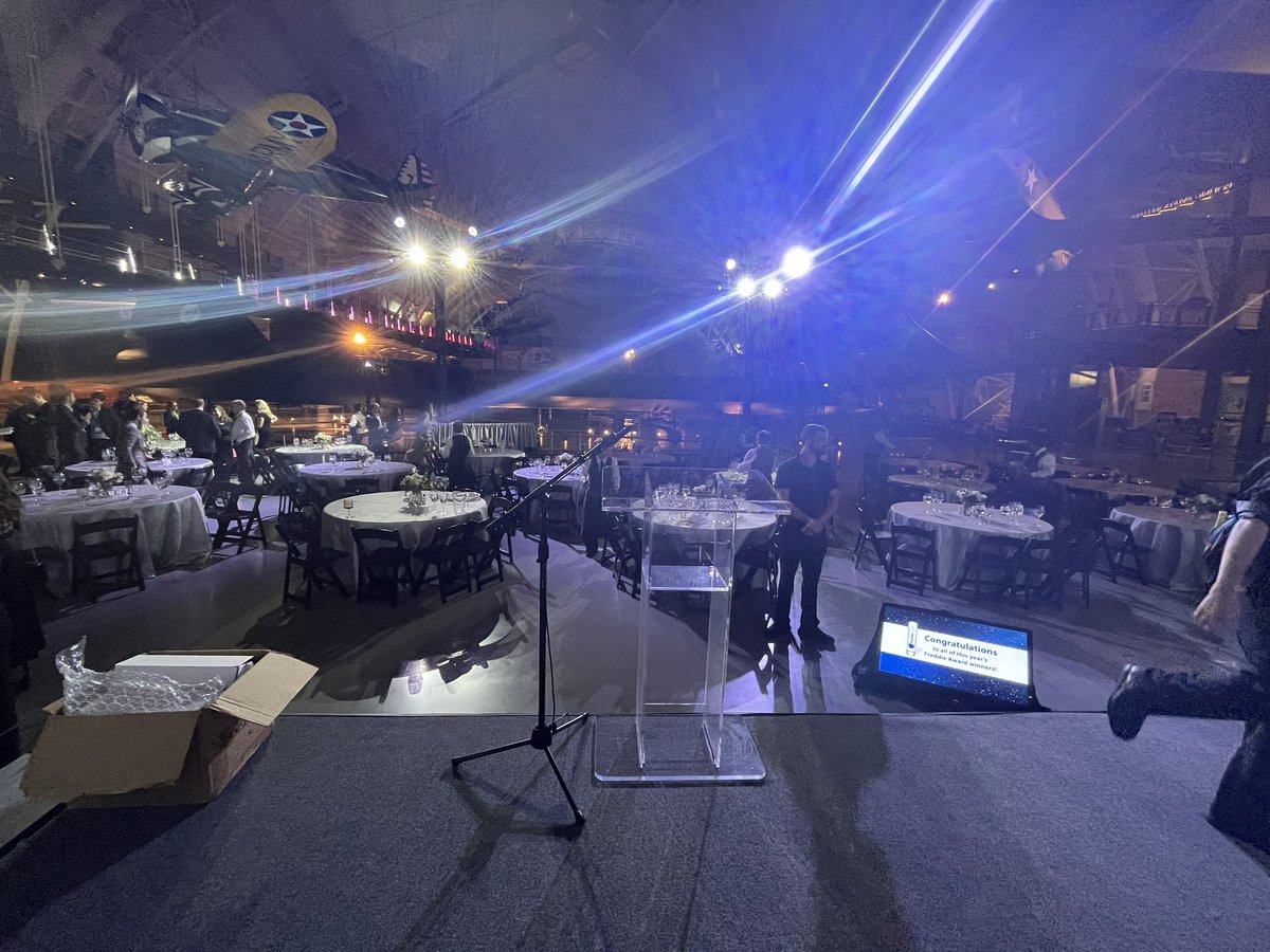 Teamwork shines at the Freddie Awards behind-the-scenes cleanup crew in action #FreddieAwards