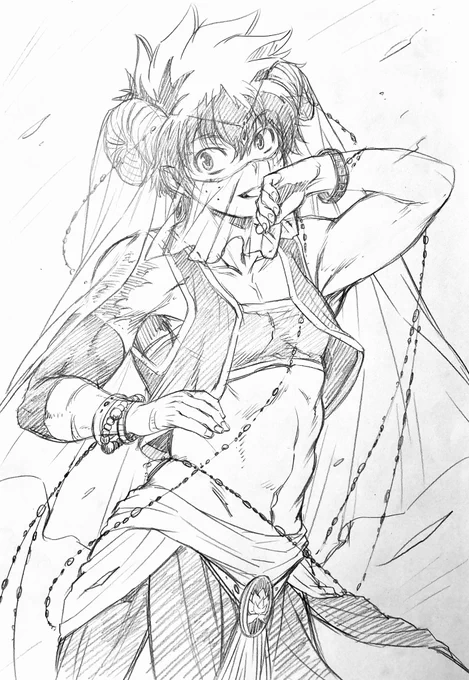 ラフ描き、🐏🥦  描いてると段々わからなくなって来た…