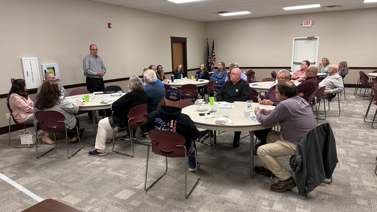 kdbeeson's tweet photo. Gratiot twp officials met tonight to get updates on local and state issues.  Many attended last weeks @MItownships annual educational continue Traverse City. https://t.co/JnAylt5uSd