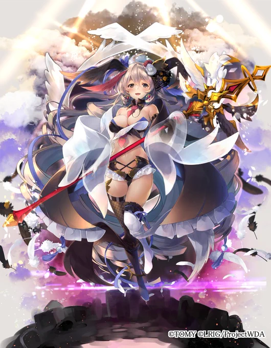 4/29(土)発売のWIXOSS新拡張パック「CONCORD DIVA」にて『未知の巫女 マユ』、『未知の邂逅』、『幻獣神 ウルフレンド//ディゾナ』を描かせていただきましたー! #WIXOSS #ウィクロス発売記念