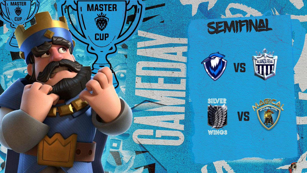 #CR • #Semifinales

☠ Después de una gran competencia tenemos a los 4 equipos semifinalistas de esta primera edición de la MASTER CUP🏆.

Tenemos 2 grandes enfrentamientos ¿quién llegara a la final? 🥷🏟️

<a href="/SMM_CR/">SMM Gaming</a> 🆚️ <a href="/AlianzaRealCR/">ALIANZA REAL 🔱</a>

<a href="/SilverWings_es/">SilverWings Esport</a> 🆚️ <a href="/Magical_Goblins/">Magical Goblins</a>