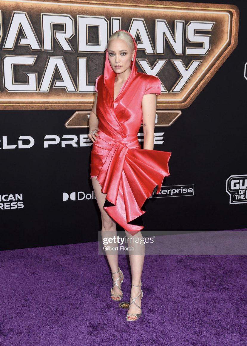 Pom Klementieff at the World Premiere of #GuardiansOfTheGalaxyVol3 in LA
