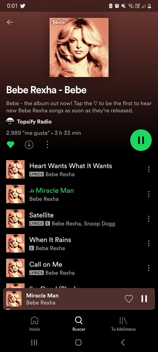 Arg_BebeRexha's tweet photo. El álbum se encuentra oficialmente disponible en Spotify, vayan a escucharlo!! Y comenten luego que les parece 
@BebeRexha https://t.co/KK8582ufty