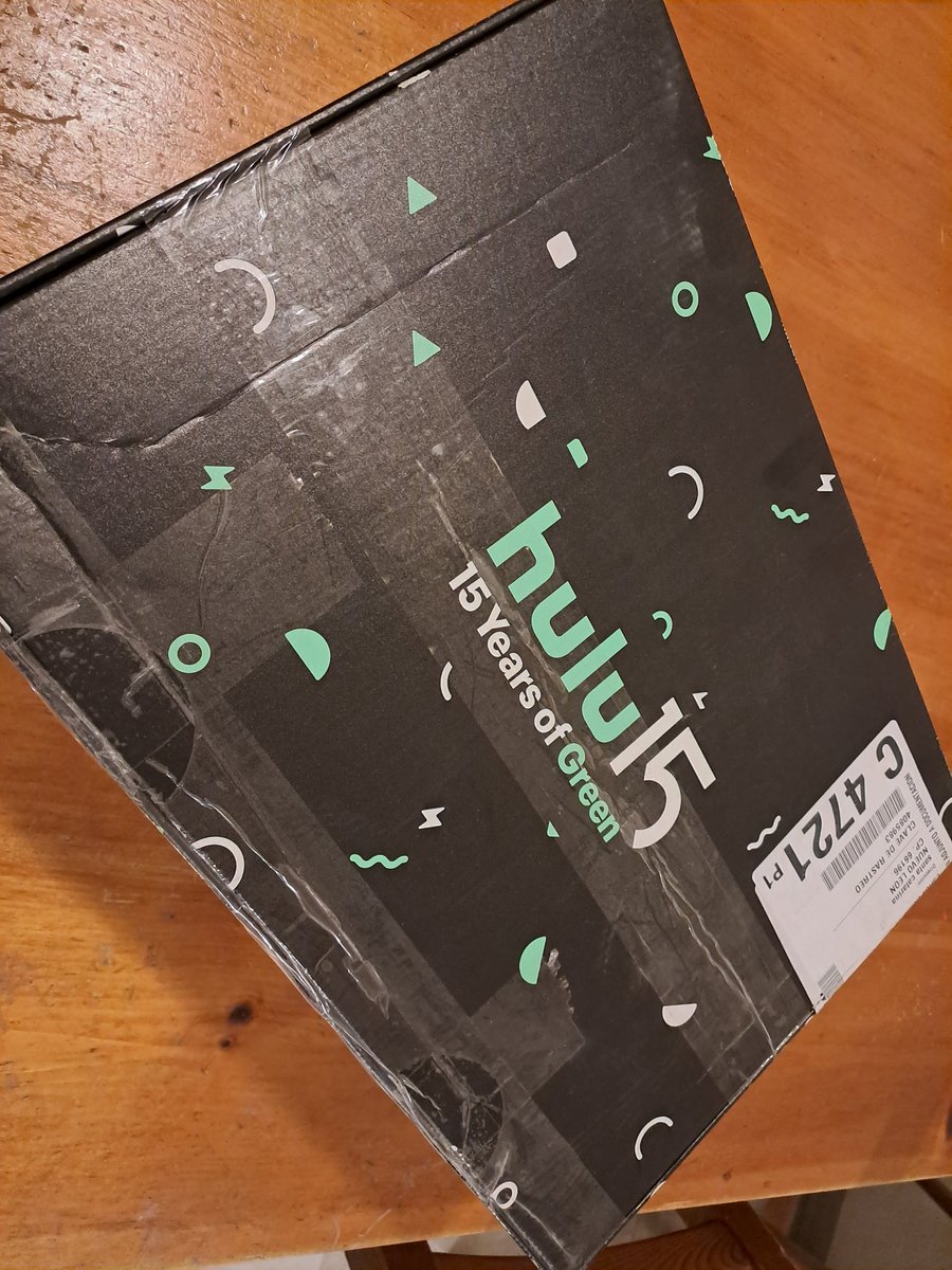 cgsolano's tweet photo. Dang it, @hulu !!! You can't imagine  how excited I am to get this package from you guys. I'm your customer for life! You guys sent me a sweatshirt, a t-shirt, buttons, chocolates. Happy 15 !!! I was there so ce the very beginning /1 #huluIsAwesome #hulu15 https://t.co/u6XfEknc2U
