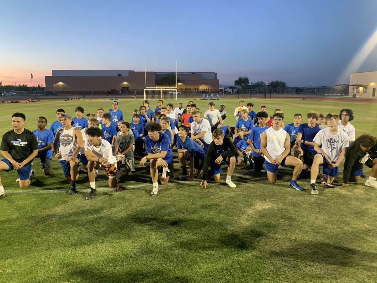 PHHS_Panthers's tweet photo. Great youth camp week! Lot of learning and fun! Thank you to all who attended and participated this week! @PHathleticsaz @brett_spear @Razorback2552 @CoachLumpkin https://t.co/bXsgKwnR9R