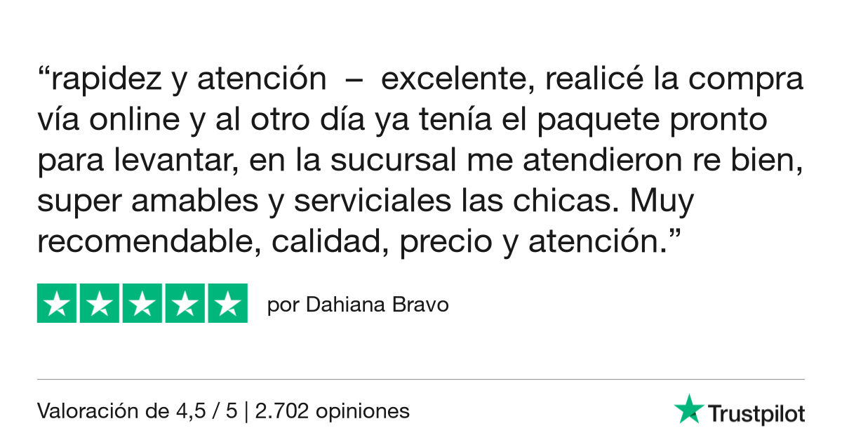 Dahiana Bravo ha valorado a Stadium.com.uy con 5 estrellas vía #Trustpilot