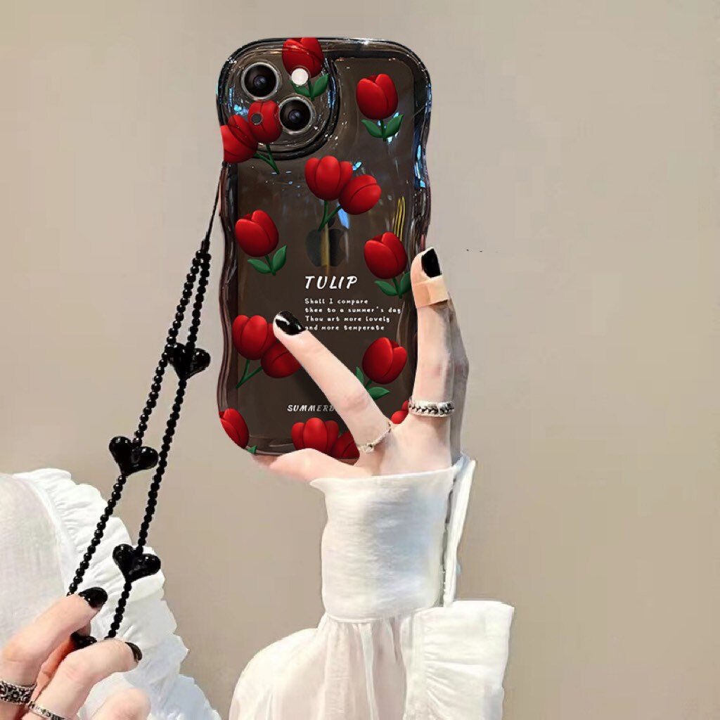 CoCo688888's tweet photo. Excited to share this item from my #etsy shop: Red Tulip Flowers Phone Case For iPhone 14 13 Pro Max Soft Silicone Shockproof Back Cover https://t.co/ByEaBHAzlD https://t.co/TBcv4wO5kP