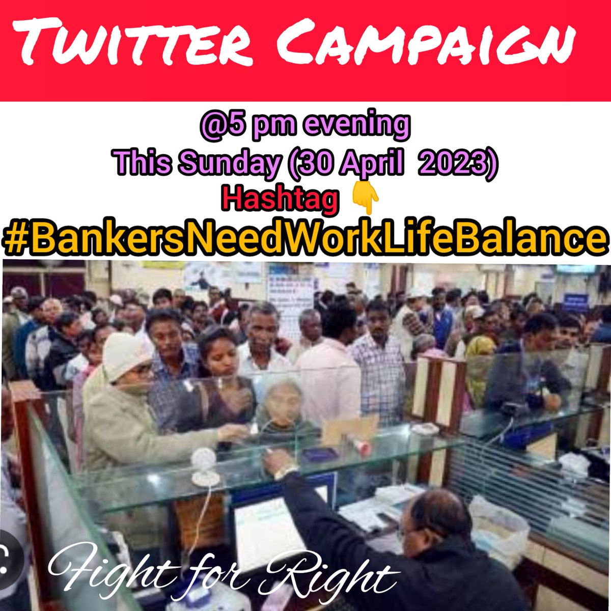 Sumanairs's tweet image. Talk less, Do More. Better to act on something meaningful rather than do nothing. 

No single exercise can make us happy all the time but Federation Call on Work Life Balance if adhered in true sense can make us happy forever. 

#WorkLifeBalance
#5DaysBanking

@SunilKu92687431