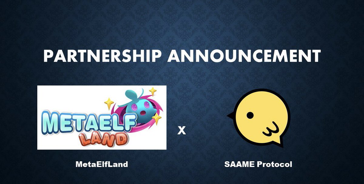 🔥We are thrilled to announce our #partnership with <a href="/Saame_app/">SAAME</a> !
⭐️<a href="/Saame_app/">SAAME</a> is an AI-powered Instant Messenger (IM) Protocol #Web3 IM
💪Let's build together！

👉 ￼Join us
app.questn.com/quest/76582190……

#Airdrop 10000 #Meld Token &amp; 800 $SEXP &amp; 5 NFTPass WL
#MetaElfLand #Saame