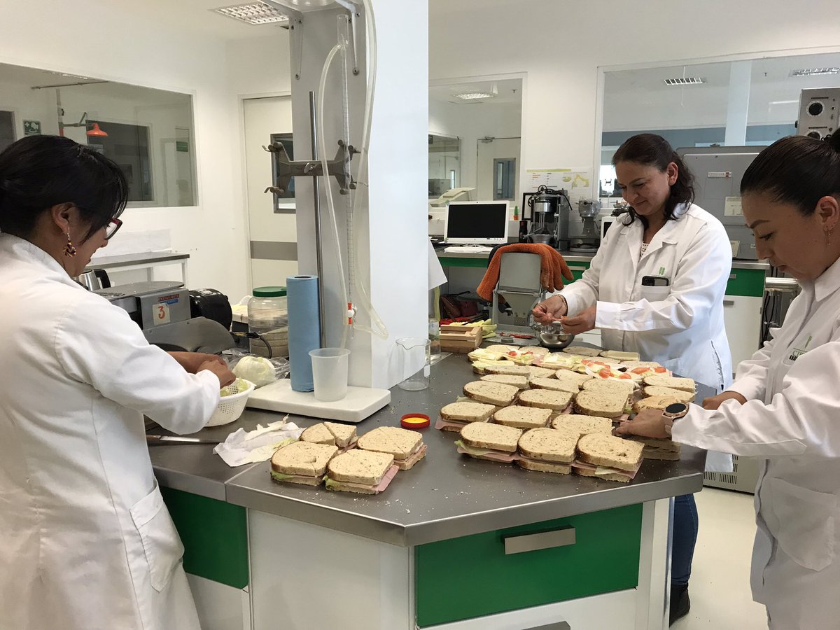 There’s nothing better than sharing some lab-made bread with friends and colleagues from the @cimmyt GWP. Thanks Anayeli for preparing the sandwiches and thanks @AlisonRBentley for organizing the coffee break!