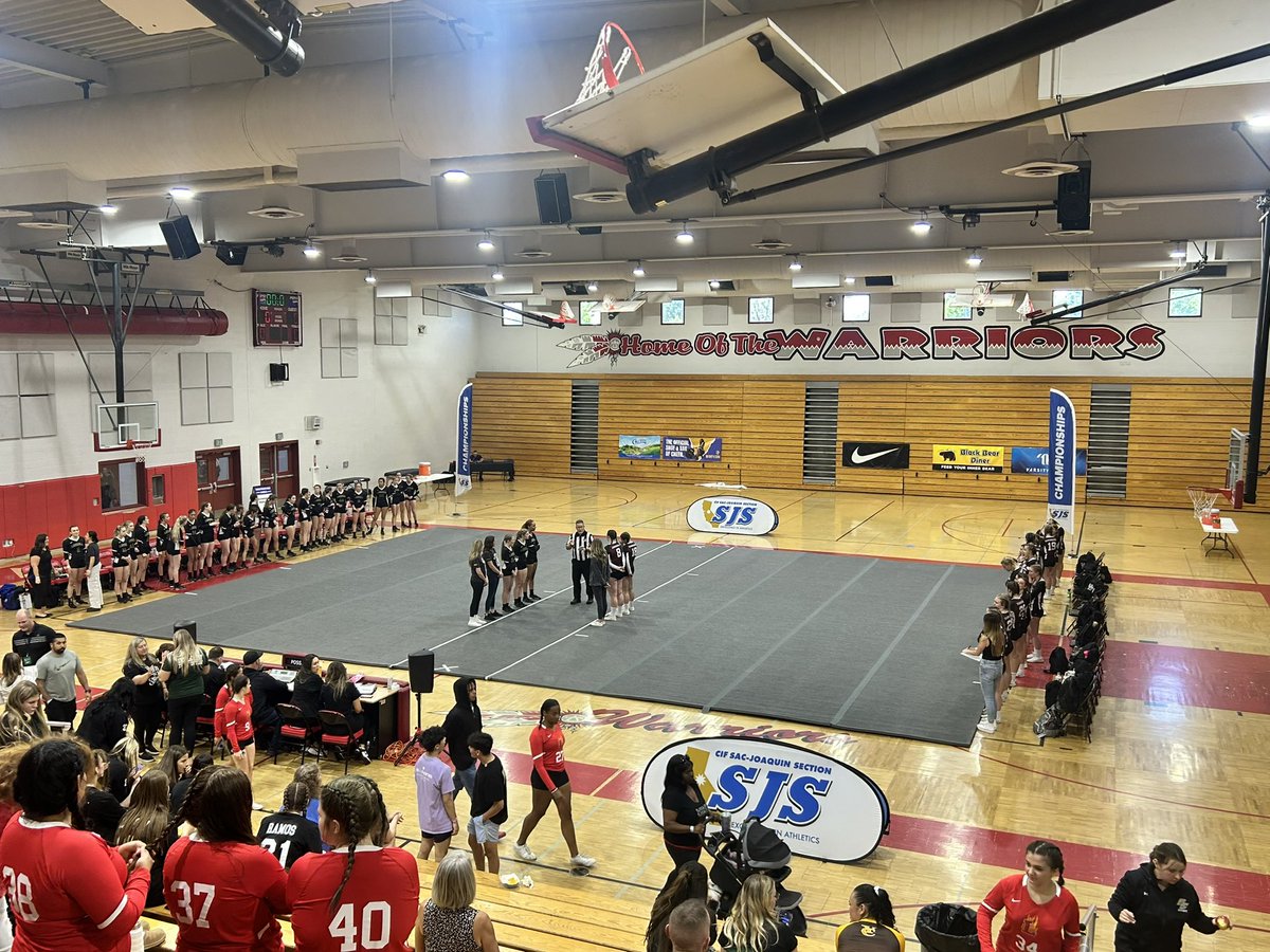 The <a href="/cifsjs/">CIF Sac-Joaquin Section</a> putting on a great Stunt Section Finals in our Warrior Gym today and Saturday 🙌 <a href="/SacBee_JoeD/">Joe Davidson</a> <a href="/cameronsalerno1/">Cameron Salerno</a> <a href="/49ersSacHi/">49ers Sac-Hi Sports</a> <a href="/SacMaxPreps/">Sac-Joaquin MaxPreps</a>  
<a href="/cameraguymark/">Mark Willis</a> <a href="/LodiSports/">LodiSentinelSports</a> @MBDavisSports @NMPecoraro <a href="/Photopaige11/">Paige Lampson</a>