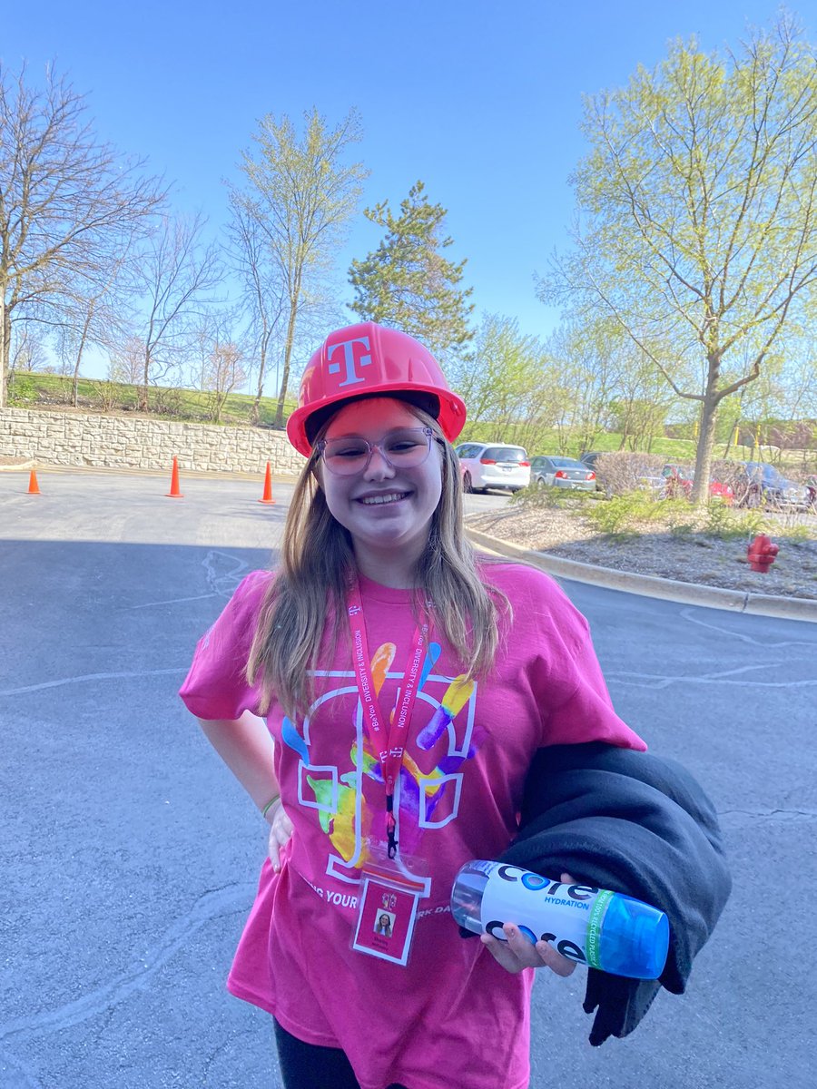 So great to hang with my daughter at work today #tmobile #magentakids #multigenerationnetwork