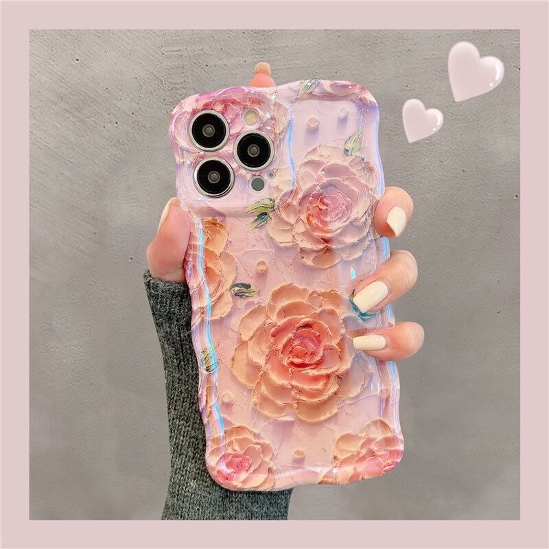 CoCo688888's tweet photo. Excited to share this item from my #etsy shop: Luxury Blu-ray Oil Painting Flowers Phone Case For iPhone 14 13 12 Pro Max Soft TPU Silicone Shockproof Back Cover https://t.co/jusmtq539L https://t.co/zakp0KP2P7